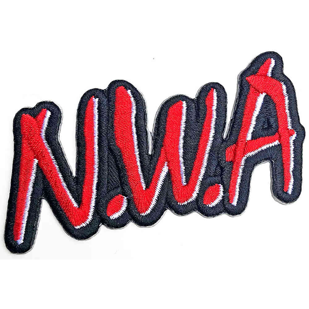 N.W.A - Cut-Out Logo Pièce - Rouge/Noir